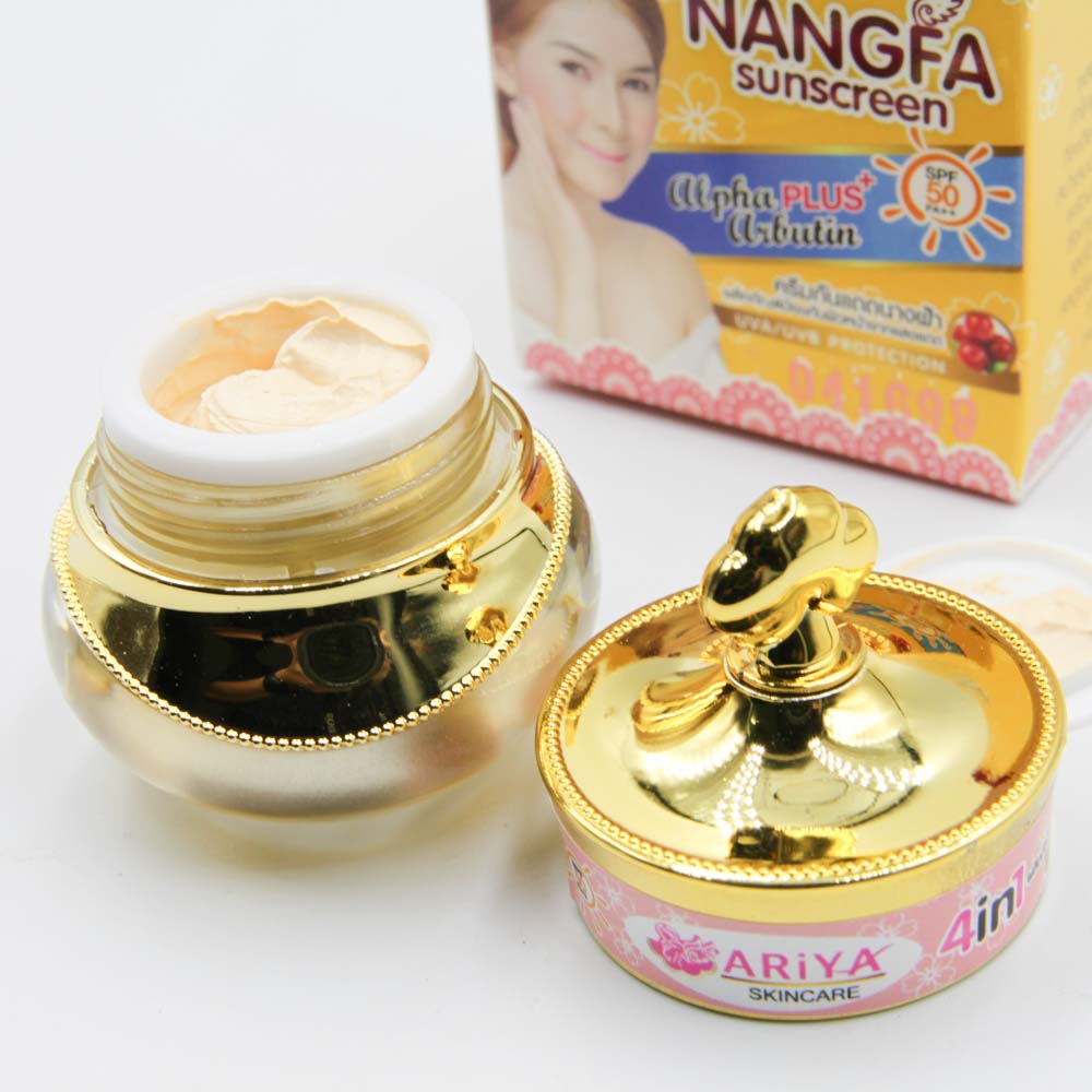 Kem Dưỡng Trắng Da Chống Nắng Che Khuyết Điểm Nangfa Sunscreen Ariya 4in1 SPF 50 Thái Lan 2