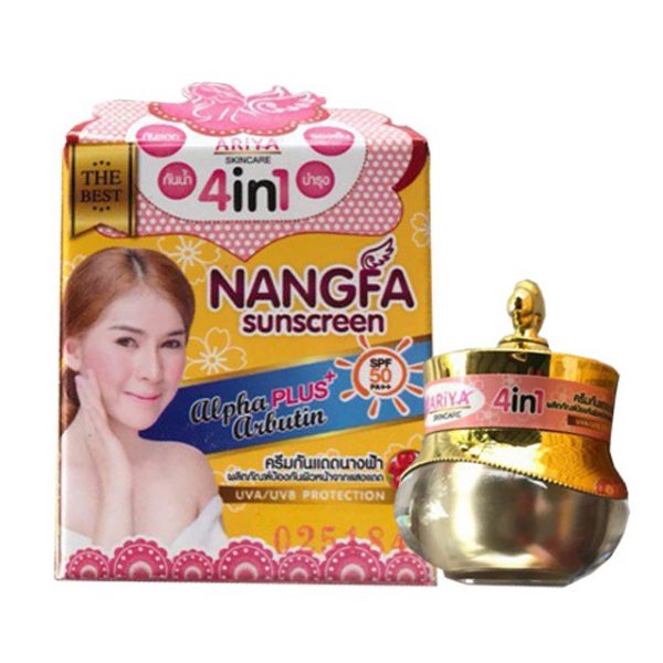 Kem Dưỡng Trắng Da Chống Nắng Che Khuyết Điểm Nangfa Sunscreen Ariya 4in1 SPF 50 Thái Lan 3