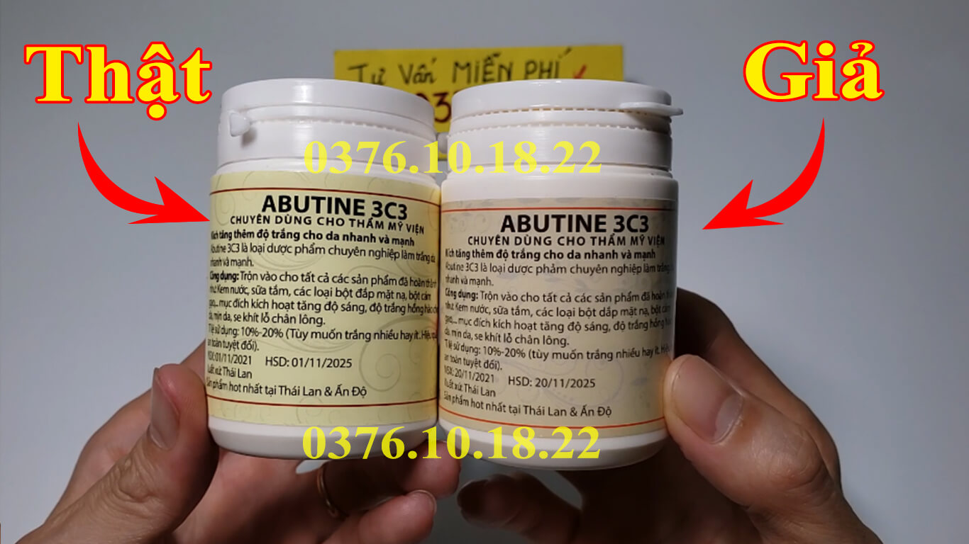Bột kích trắng Abutine 3C3 có tốt không? Dạng kem hay bột tốt hơn? Abutine 3c3 thật giả phân biệt thế nào Mua ở đâu không bị lừa
