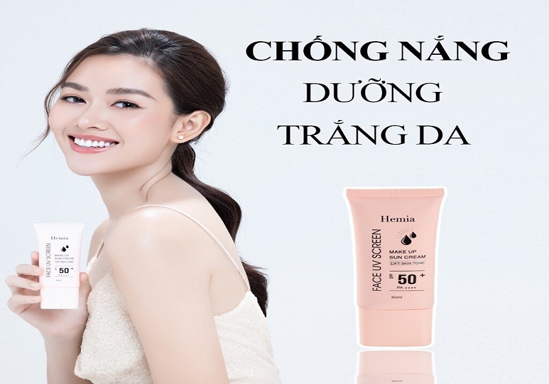 Kem chống nắng Hemia chính hãng chống nắng dưỡng da hiệu quả